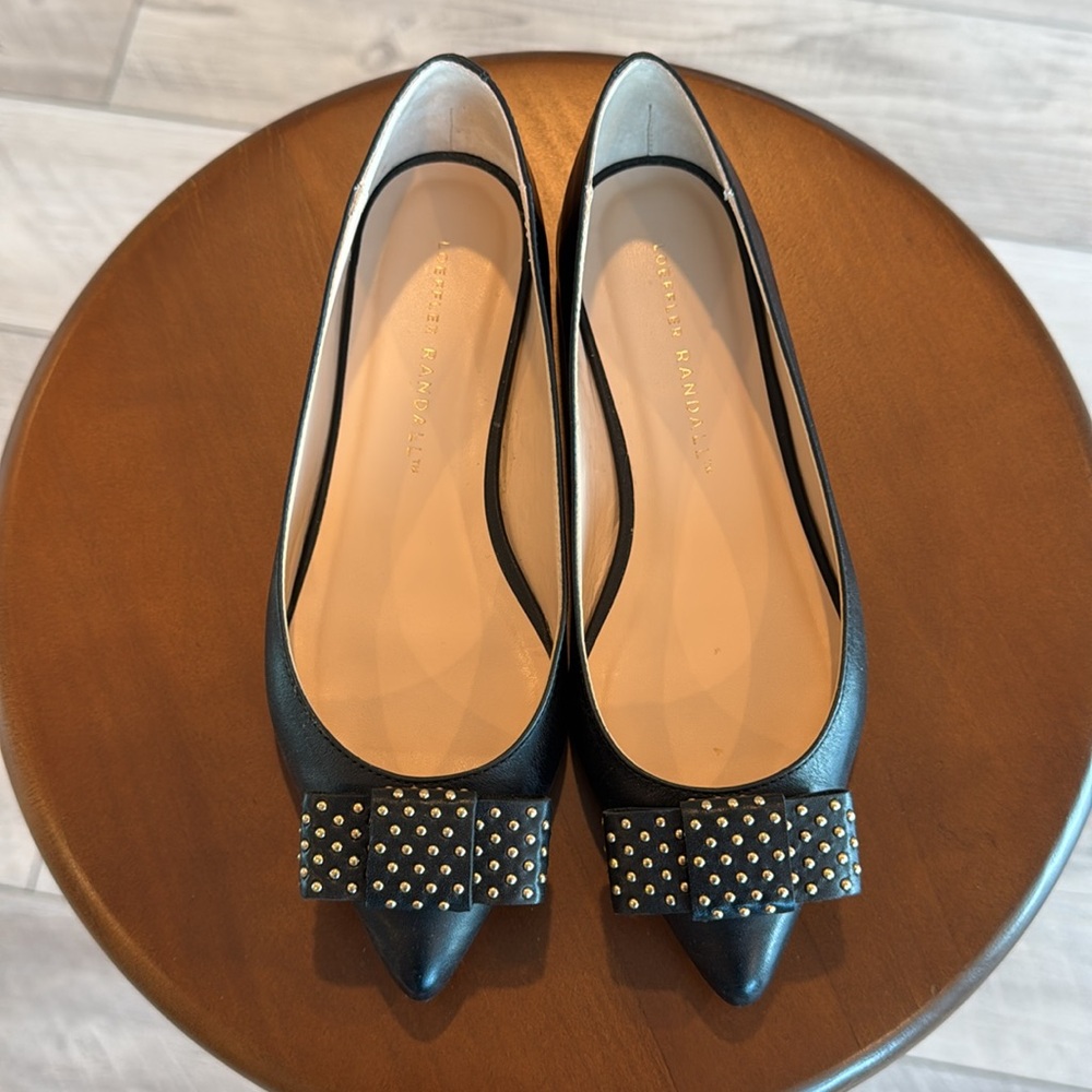 Loeffler Randall Studded Bow Classic Business Casual Office Flats Women’s Size 5 - Picture 2 of 8
